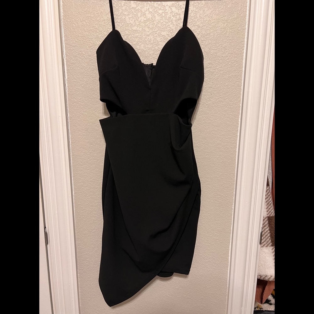 Black mini dress
